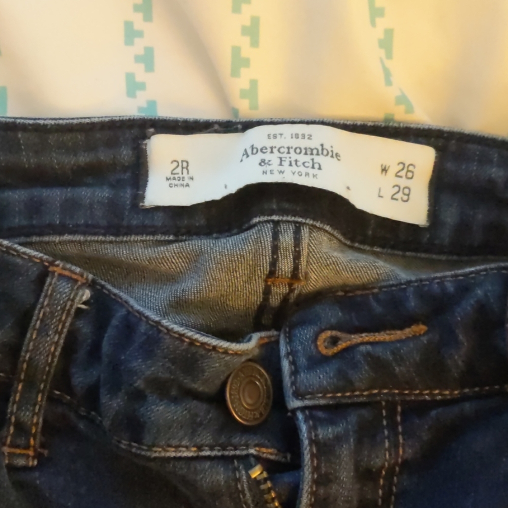 low-rise Abercrombie and Fitch jeans